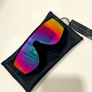 Quay Australia Cosmic Blue and Black Sunglasses